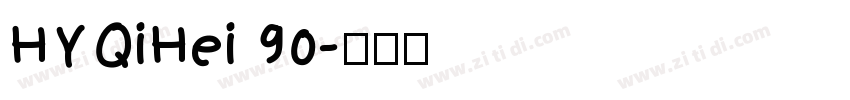 HYQiHei 90字体转换